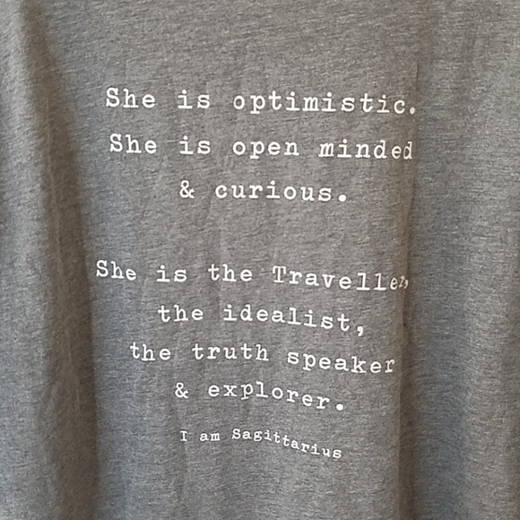 Sagittarius zodiac ter shirt by Om & London - Picture 2 of 5